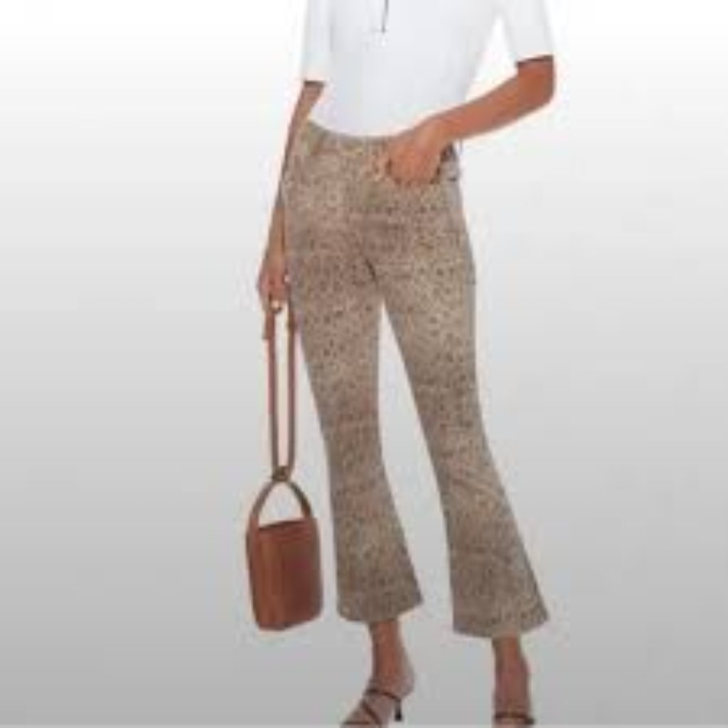 Frame Le Crop Mini Boot Python Jeans
